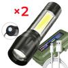 Portable Rechargeable Zoom LED Flashlight Flash Light Torch Lantern 3 Lighting Modes Camping Light Mini Led Flashlight