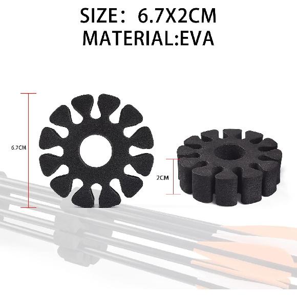 8pcs Arrow Rack Round EVA Foam Arrow Separator Holder for Outdoor Hunting Shooting Accessory