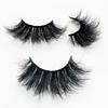 25MM False Eyelashes Dramatic Volume 3D Mink Lashes Long Thick Soft Reusable 1 Pair Faux Lashes Natural Look