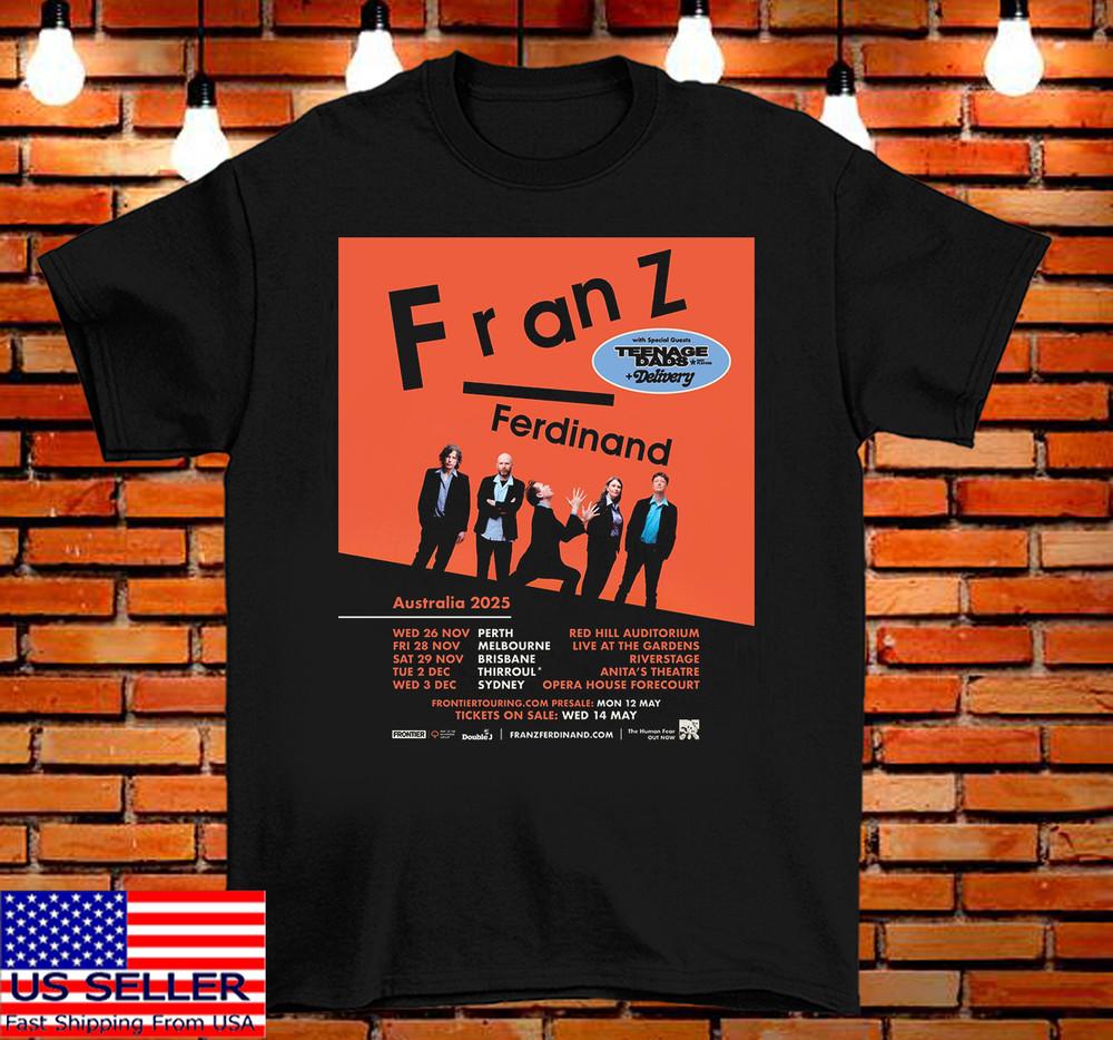 Franz Ferdinand Band Australia Tour T Shirt Full Size S-5XL