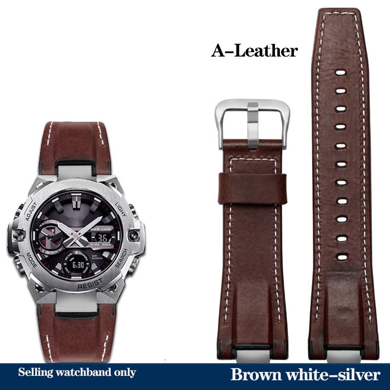 

Новий Ремінець для Годинника з Натуральної Шкіри Casio Steel Heart Watch Серії GST-B400 GST-B400BD Модифікований Ремінець Нейлоновий Спортивний Браслет Чоловічий