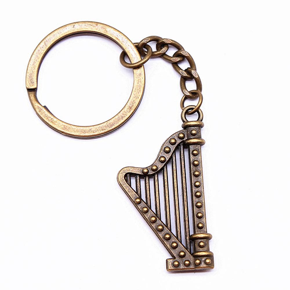 Electric Guitar Keychain Music Charm Graduation Memento Key Ring 28mm