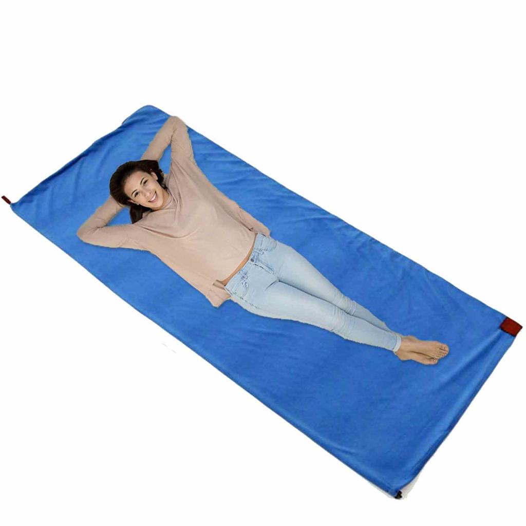 Campingsovsäckar Liner Bärbar Ultralätt Fleece Sovsäck Varm Liner Campingtält Sängmatta För Vandring Campingtillbehör
