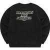 Fila Fusion College Style Fashion Simple Letter Round Neck Knitted Color Block Sweatshirt Men sweatshirt Black T11M342205F-BK