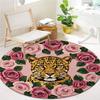 Feltanimals Round Area Rug,Carpet Rug for Living Room Bedroom Sofa Playroom Decor,Non-slip Floor Mat