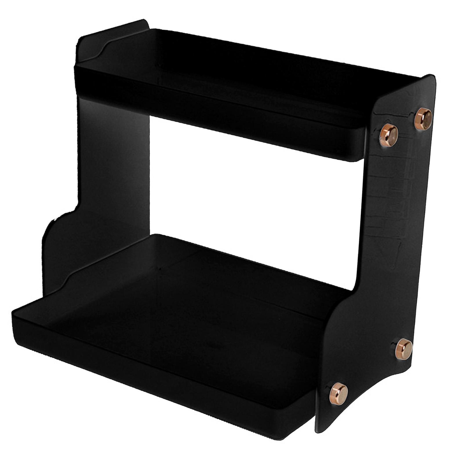 Desktop Storage Rack Double Layer Iron Large Capacity Cosmetic Shelf for Bedroom Study