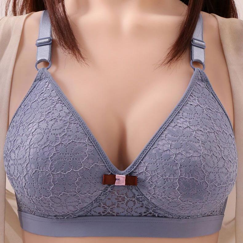 Thin Bra Without Steel Ring Gathering Bra for Women Anti Sagging Adjustable Bra for Women