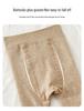 Kids' Winter Plus Velvet Thickened Knit Tights with Bow - Combed Cotton Cable Knit