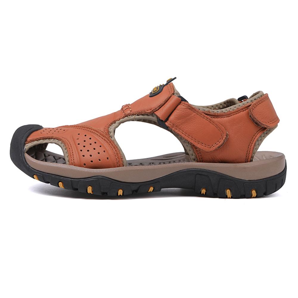 Durable Men's Open-Toe Slippers for Comfortable, Safe Outdoor Adventures