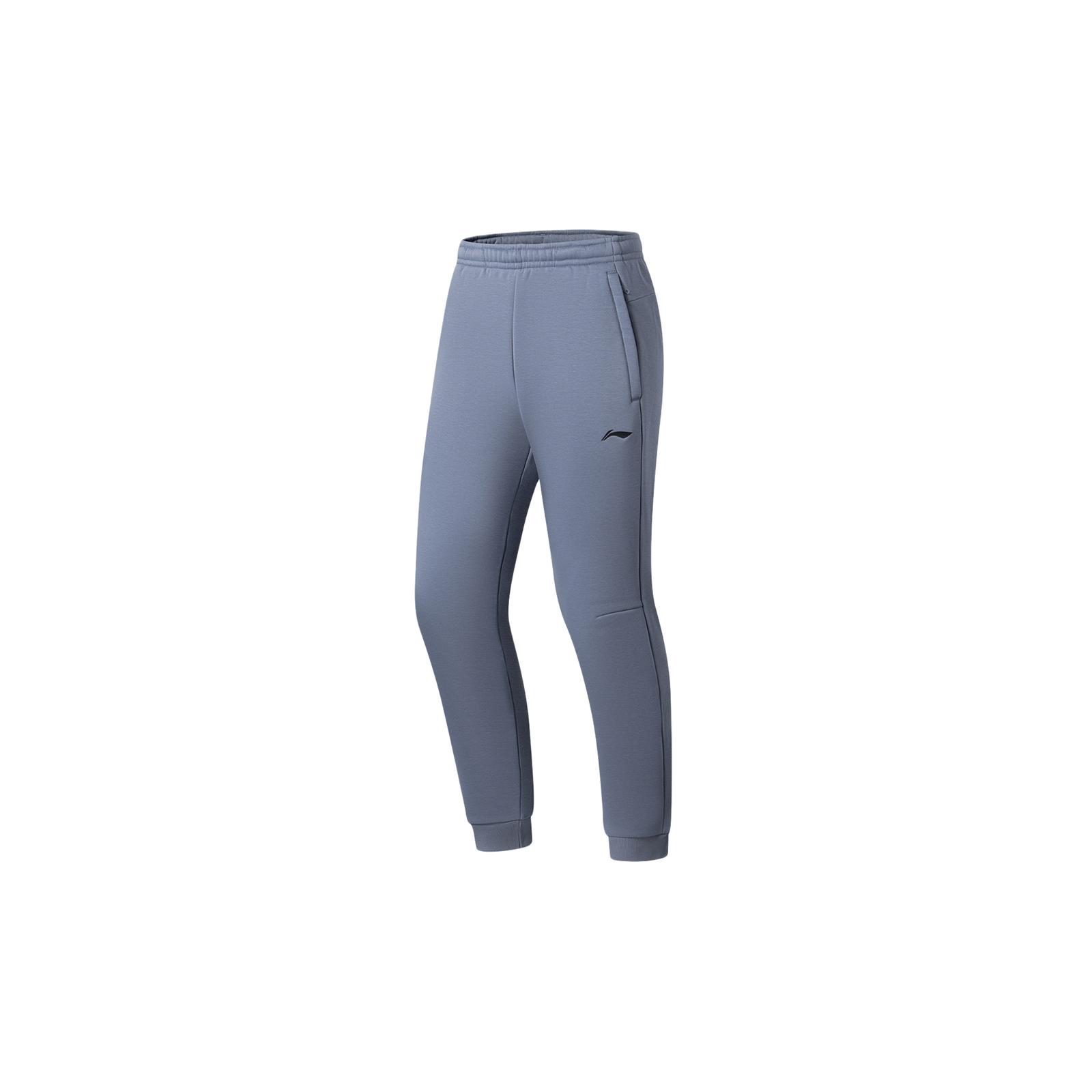 Li Ning Training Series Knitted Sweatpants Men s Flint Stones Blue Moderate Cuffed Pants AKLSG49-3 XXL