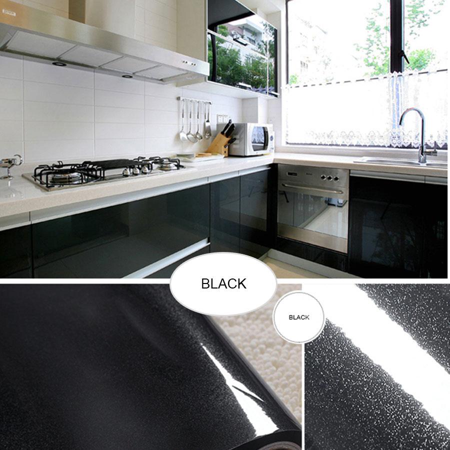 PVC Self-Adhesive Marble Wallpaper Kitchen Tile Stove Waterproof Oilproof Stickers Furniture Desktop Countertop Protective Film