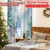 2 Stück, 2D-FLACHDRUCK Vorhänge (Ohne Stange) Winterliche Gelassenheit(3) Digitaldruck auf Feiertagsvorhängen Garnvorhänge Dekorationen