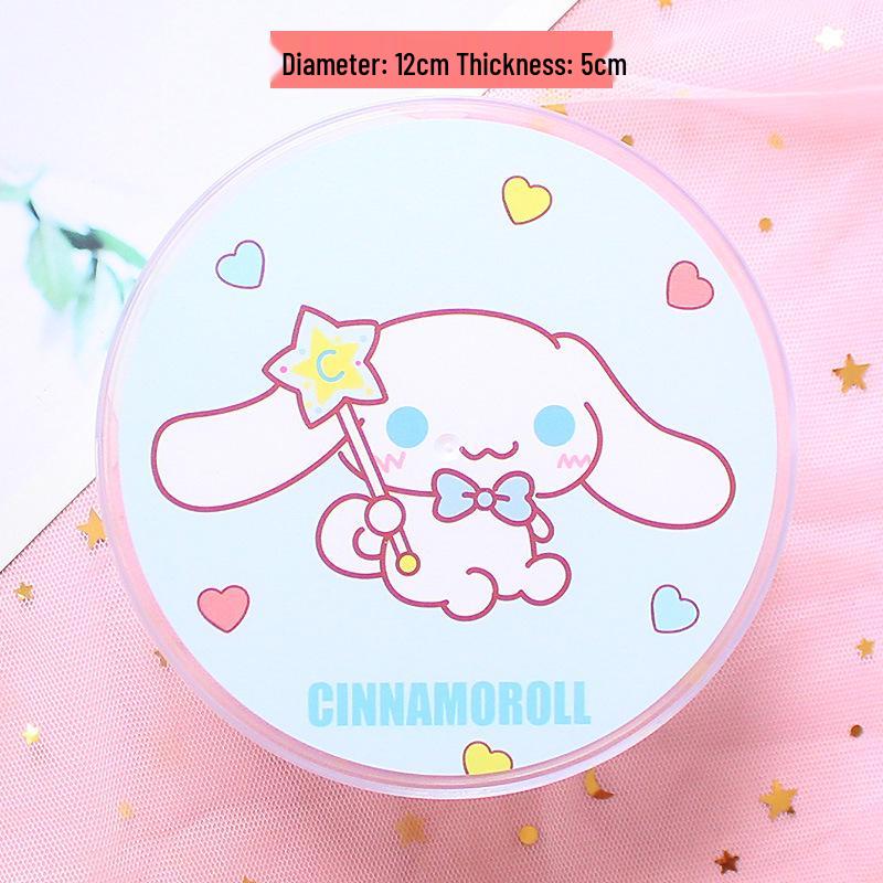 Transparent Cartoon Storage Box: Cute Round Organizer for Snacks, Candy, Gifts, or Cosmetics.