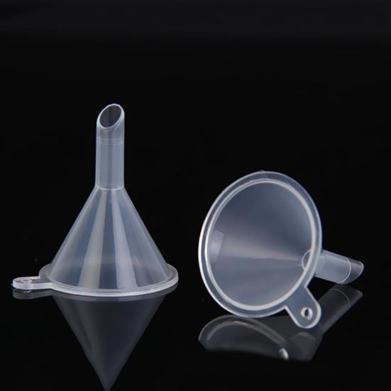 10Pcs Mini Plastic Separating Funnels Perfume Liquid Filling Empty Bottle Tool