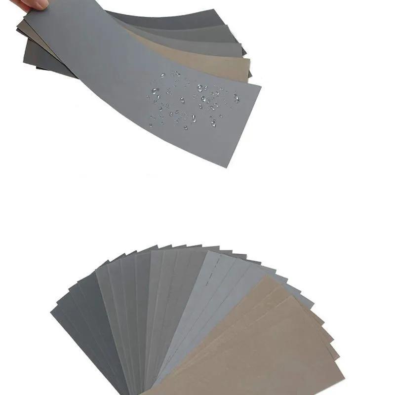 20pc Sandpaper Set 1000/2000/3000/5000/7000 Grit Sanding Paper Water/Dry Abrasive SandPapers For Wood Metal Polishing Automotive