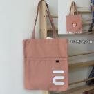 Spring Bag Canvas Bag Retro Washed Cloth Bag Bucket Bag Large Capacity Shoulder Bag