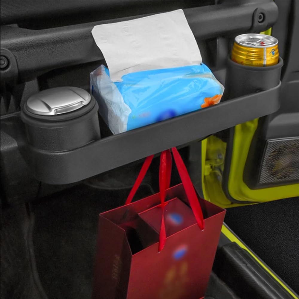 YOCTM Passenger Seat Storage Box for Suzuki Jimny Sierra and Nomad JC74 and Includes a Front Passenger Seat Drink Storage and Smartphone Stand