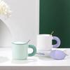 High Value Ceramic Water Cup Household Mug with Lid Cup Office Cute Birthday Gift Souvenir Cup