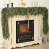 1/2Pcs 150/180/270CM Christmas Artificial Cedar Garland Simulation Norfolk Pine Needle Rattan Fake Greenery Mantle Fireplace Porch Indoor Outdoor