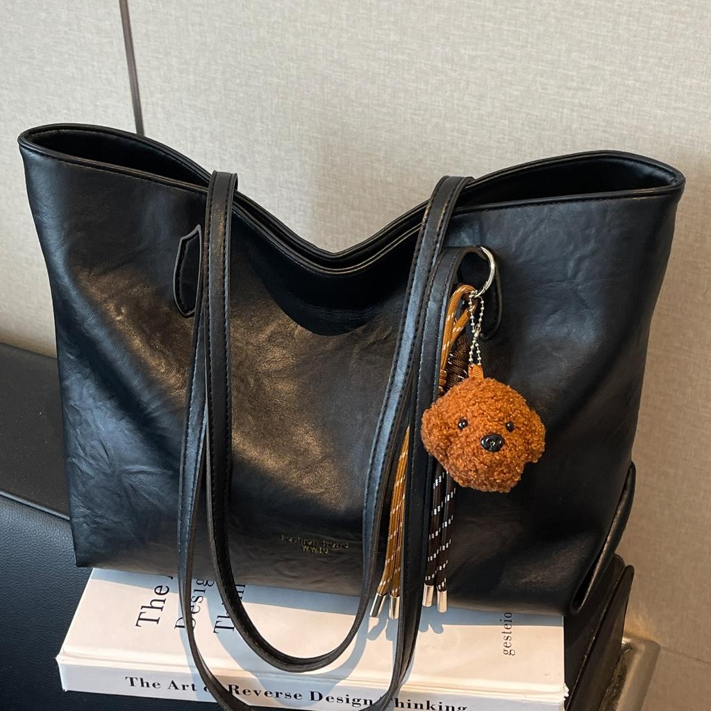 Big bag women's 2025 new retro large-capacity simple tote bag casual commuter shoulder bag underarm bag