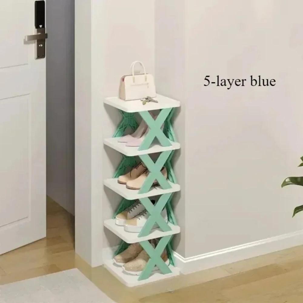 

Shoe Rack Storage Organizer Detachable Shoe Rack Saving Household Storage Rack Colorful Cabinet Multi-layer Simple Shoe Rack