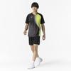 Table Tennis Game Short JTTA Size M Shirt, Sleeve, Certified, Moisture-Wicking, Quick-Drying, Unisex, Adult, Black, (82JAB102)