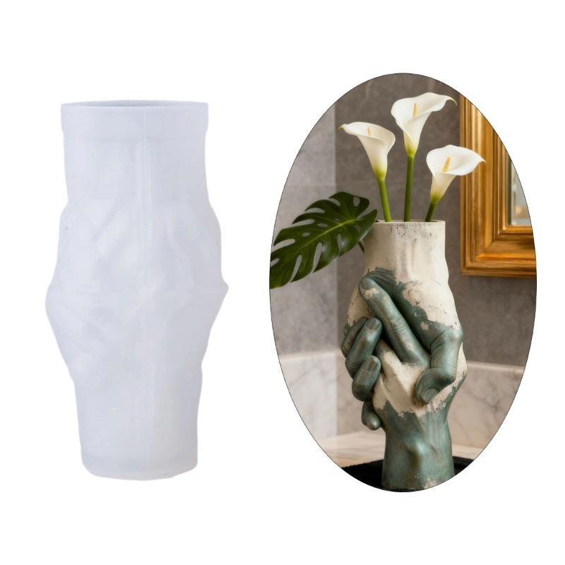 Flower Pot Silicone Mold Concrete Cement Flowerpots Mold Aromatherapys Plasters Mold Candle Cup Epoxy Mold Home Decors