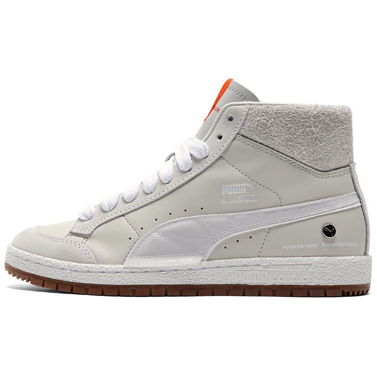Puma Roaringwild X  Ralph Sampson 70 Mid Retro Casual Sneakers Unisex Sneakers Gray Orange 381786-01