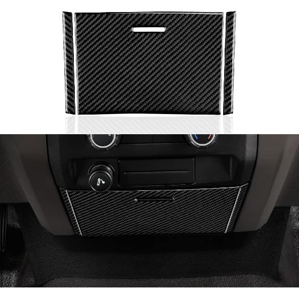 Car Carbon Fiber Dashboard Trument Panel Strip Sticker Cover Interior Trim Decal for Ford F150 2009 2010 2011 2012 2013 2014 Accessories