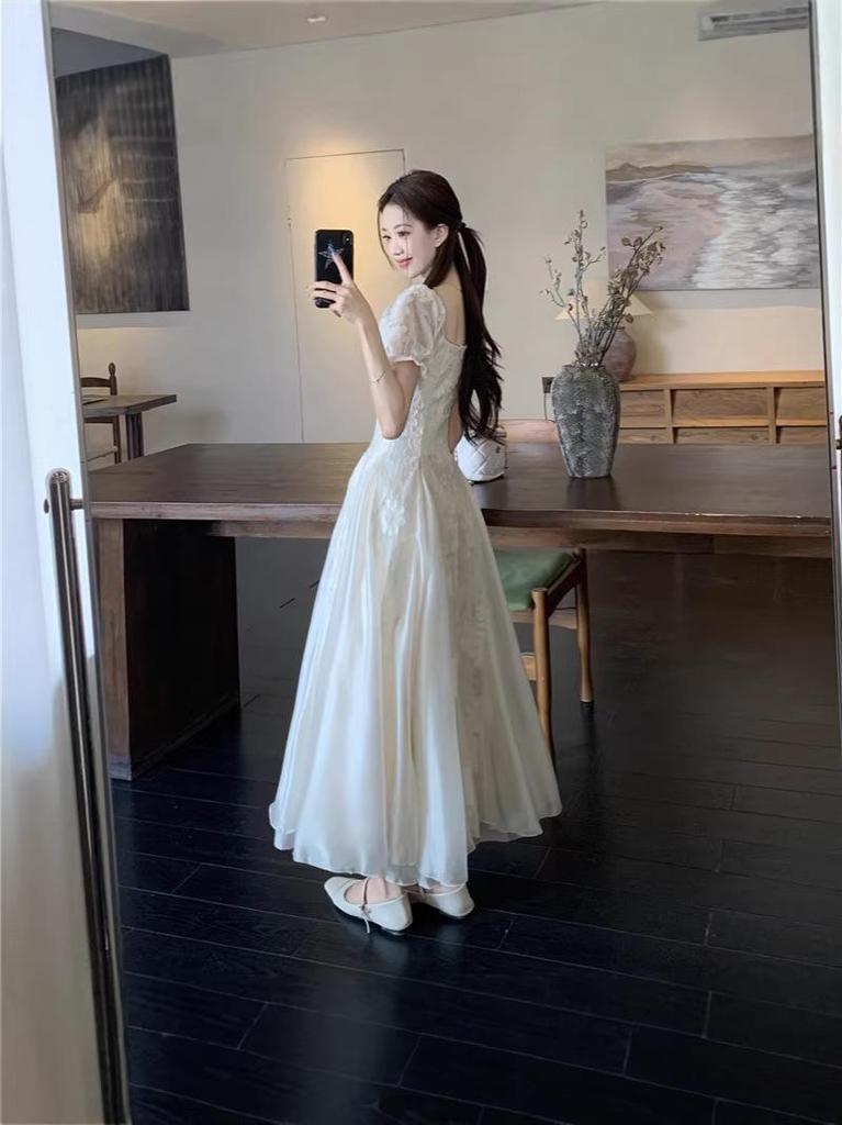 Plus Size French Retro High-Waist Patchwork Fairy Dress for Women - Summer 2026 Collection