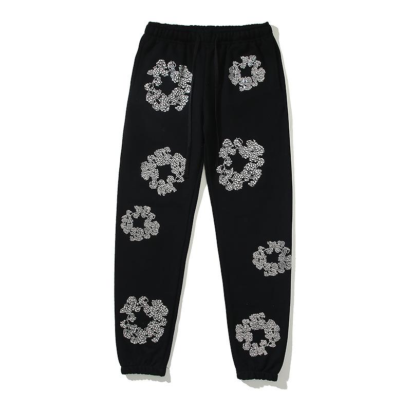 2025 High Street Hip Hop Vintage Kapok Crystal Hot Diamond Chest Zipper Hooded Sweater Jacket Tide M