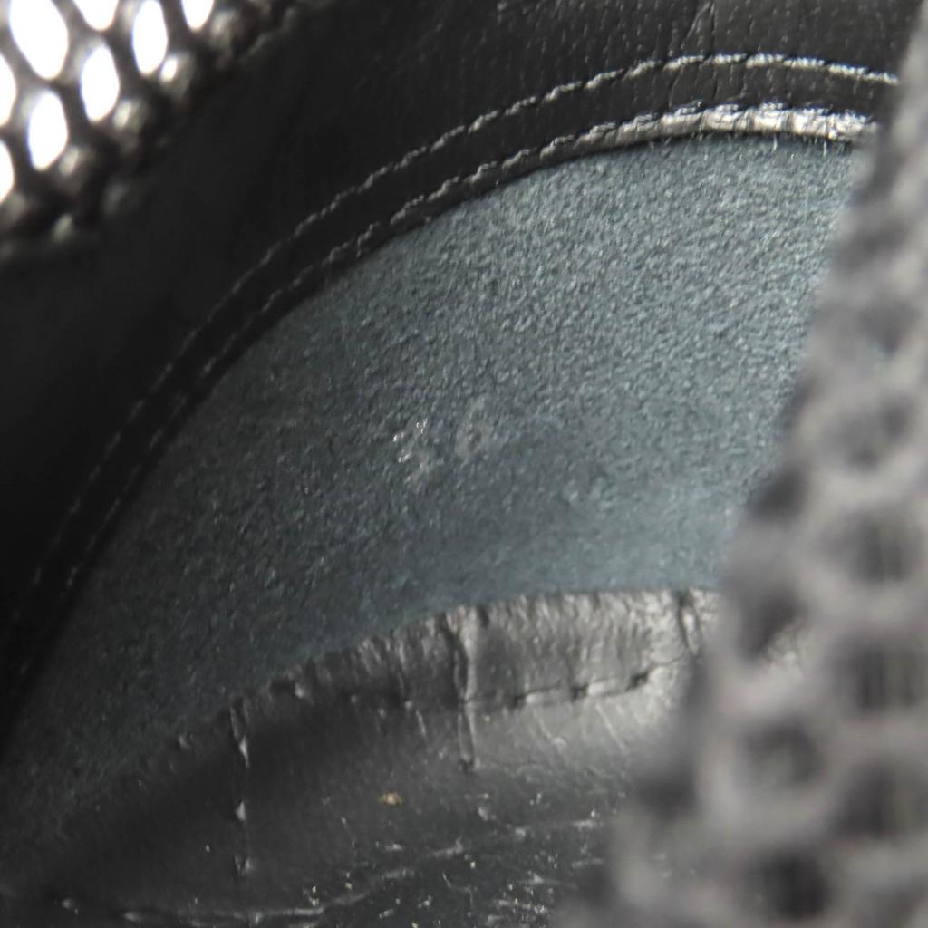 Excellent CHANEL High cut sneakers black Suede leather Women 36 G30786 Used