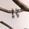 Серебряные серьги с натуральным топазом 1.995ct (2188346)