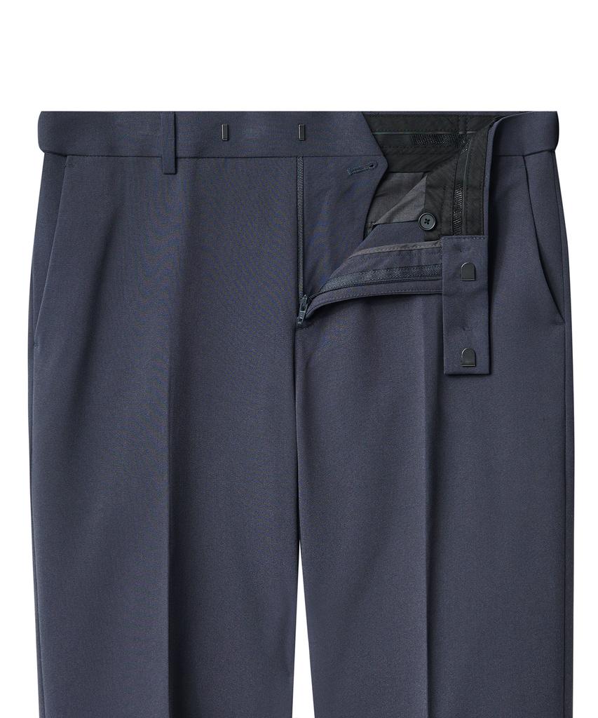 Musinsa Standard Lightweight Tapered Hidden Banding Crop Slacks [Blue Gray]