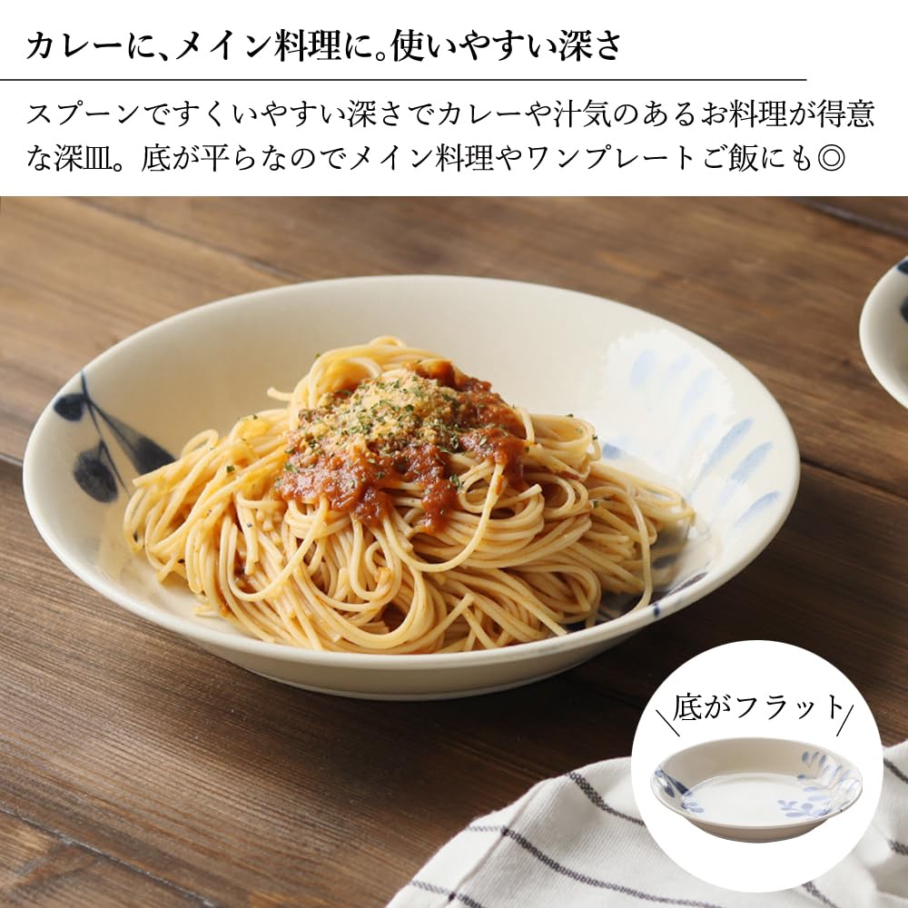 Dolce Duo CG-1576: Set of 5 Curry and Pasta Dishes, Lightweight, Made In Japan