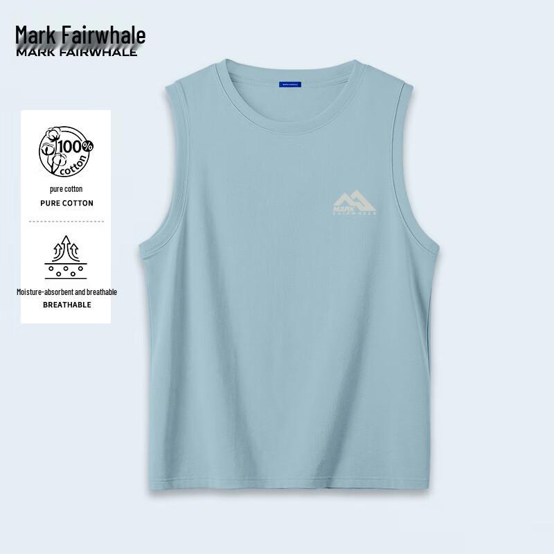 Mark Fairwhale Men s Pure Cotton Round Neck Sports Vest 3XL