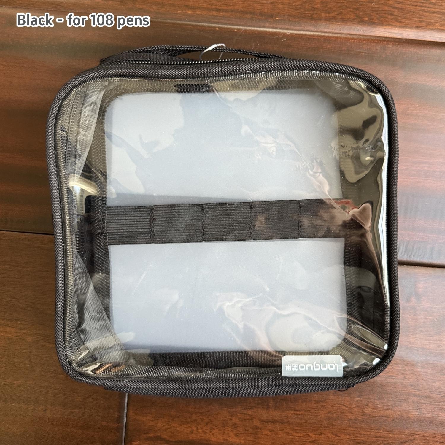 

Прозрачный пенал для ручек, простой стиль, многослойные отделения, большая емкость для хранения маркеров, канцелярских принадлежностей