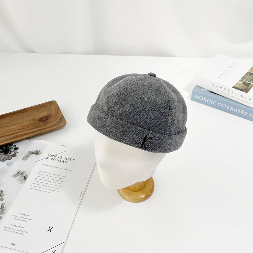 Men's and women's spring and summer beanie hat with brimless K-watch cap