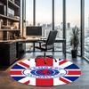 Rangers F.C Printed Round Rug Carpet Chair Rug Area Rug Entryway Doormats,for Office Chair Living Room Bedroom Kitchen Room.