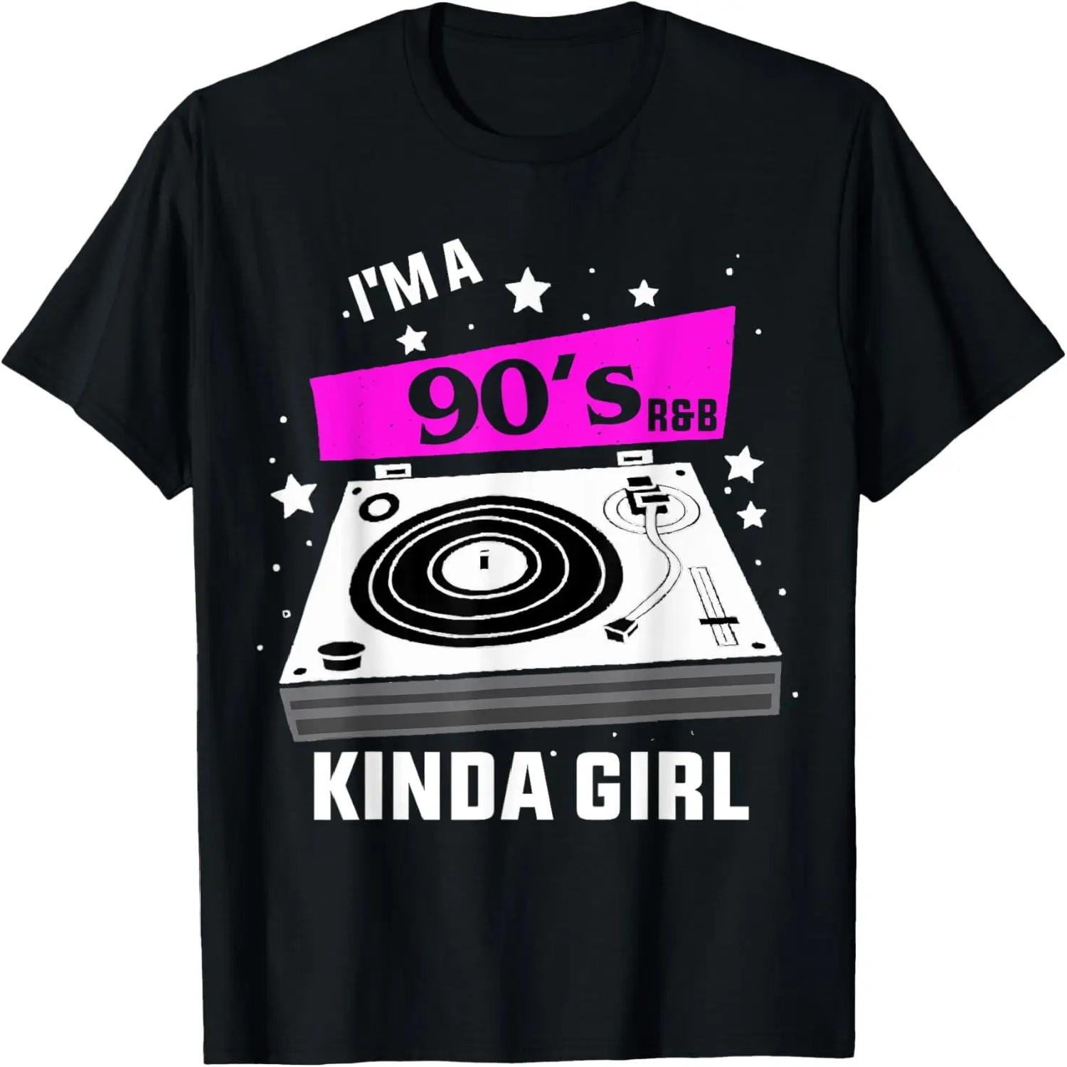 Смешная музыкальная цитата из 90-х Я из тех девушек, которые любят R&B 90-х Крутая женская футболка S