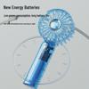 USB-Powered Transparent Mini Turbine Fan: Strong Wind, Portable, Outdoor Use