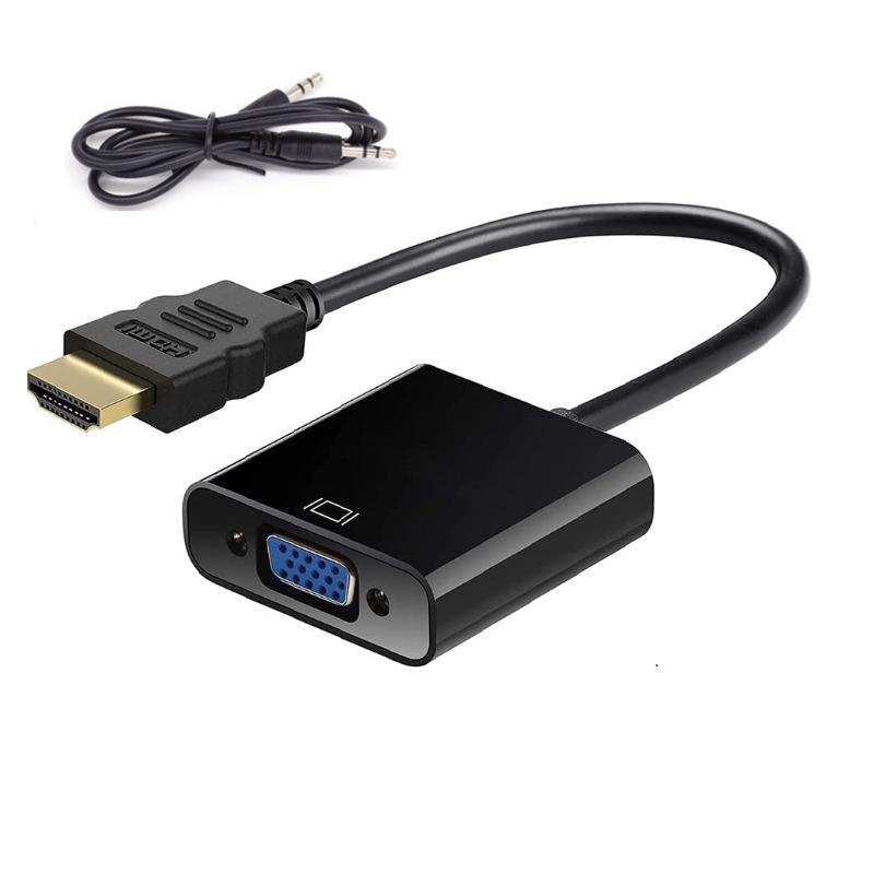 

HDMI to VGA Adapter with Chip and Power Supply White without Audio