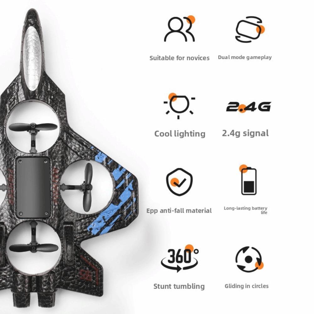 EVA Foam RC Airplane Toy Electric Glider Model Toy Durable Fighter Plane  for Boys