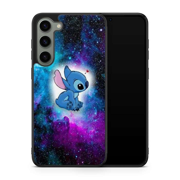 Cover per telefono - Cover Pazza - Compatibile Samsung Galaxy A14 Stitch Disney Amore Rif 311 nero