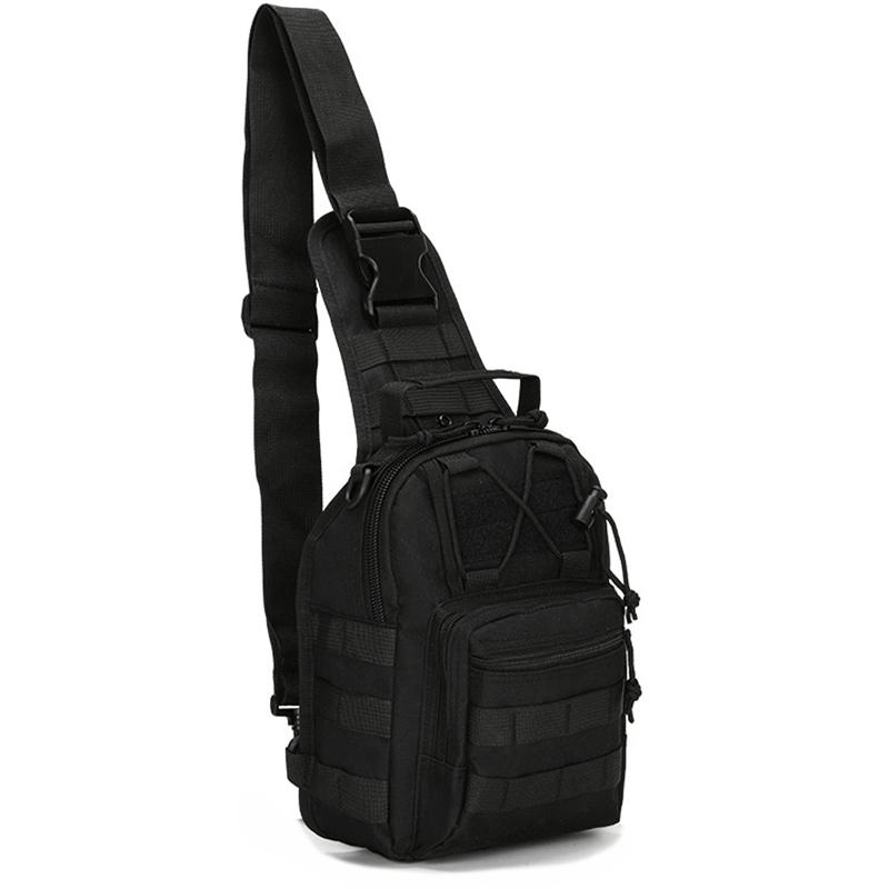 Shoulder Bag 800D Waterproof Oxford Small Chest Bag Outdoor Sports Sling Backpack for Hunting Hiking Camping