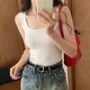 Korean Style Sexy Ribbed Camisole: Women's Trendy Summer Sleeveless Tank Top