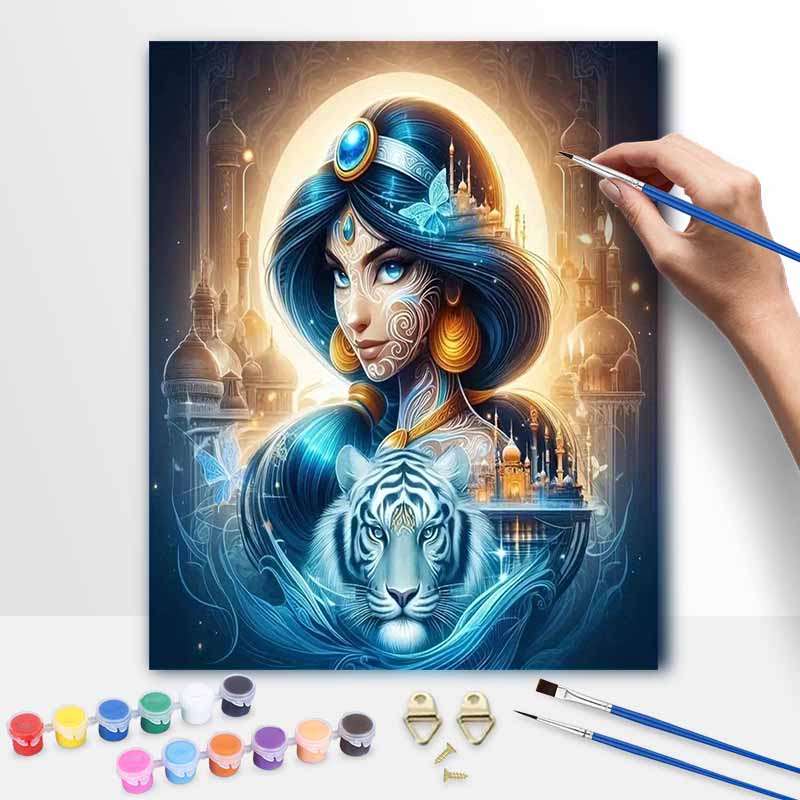 Disney Oil Paint Art Painting Kit Mystical Tiger Home Wall DecorDiamond Painting