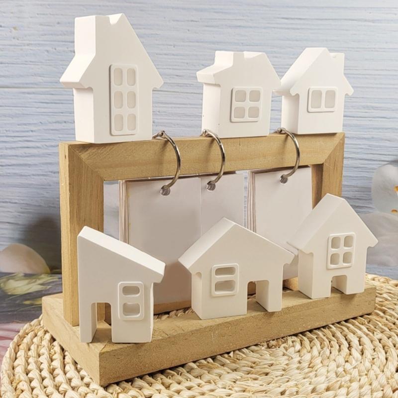 6-in-1 Haus Harz Silikonformen für Epoxidharz Kerze Heimdekoration Schokolade Fondant Zement Gips Silikonformen