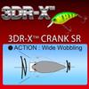 YO-ZURI 3DR-X Crank SR Floating Crankbait 50mm 8g Bass Fishing Lure Matt Fire Tiger