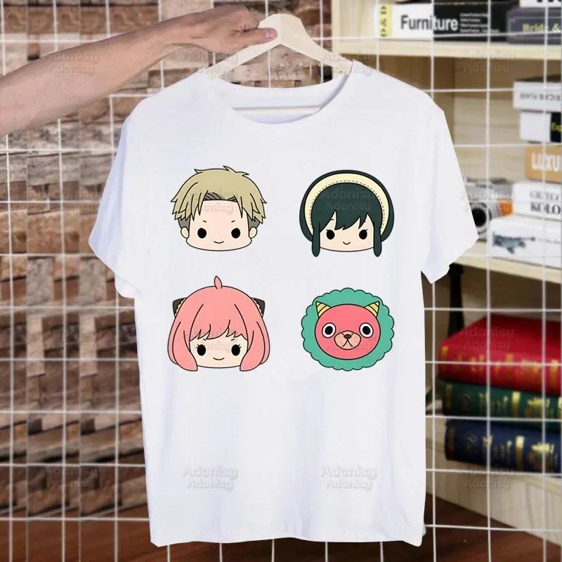 Spy X Family Spy Family Anya Smug Tshirt Men Shirt Harajaku Mens Casual Yor Forger Loid Forger Bond Forger Tee Short Sleeve Tops
